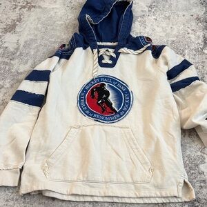 CCM Blue and Cream Hockey Hoodie